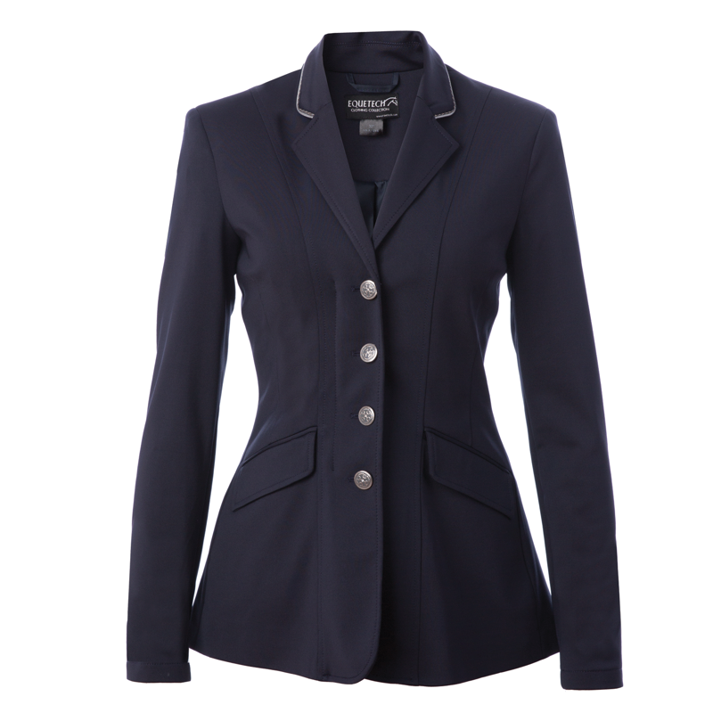 Equetech Jersey Deluxe Ladies Competition Jacket Navy-1
